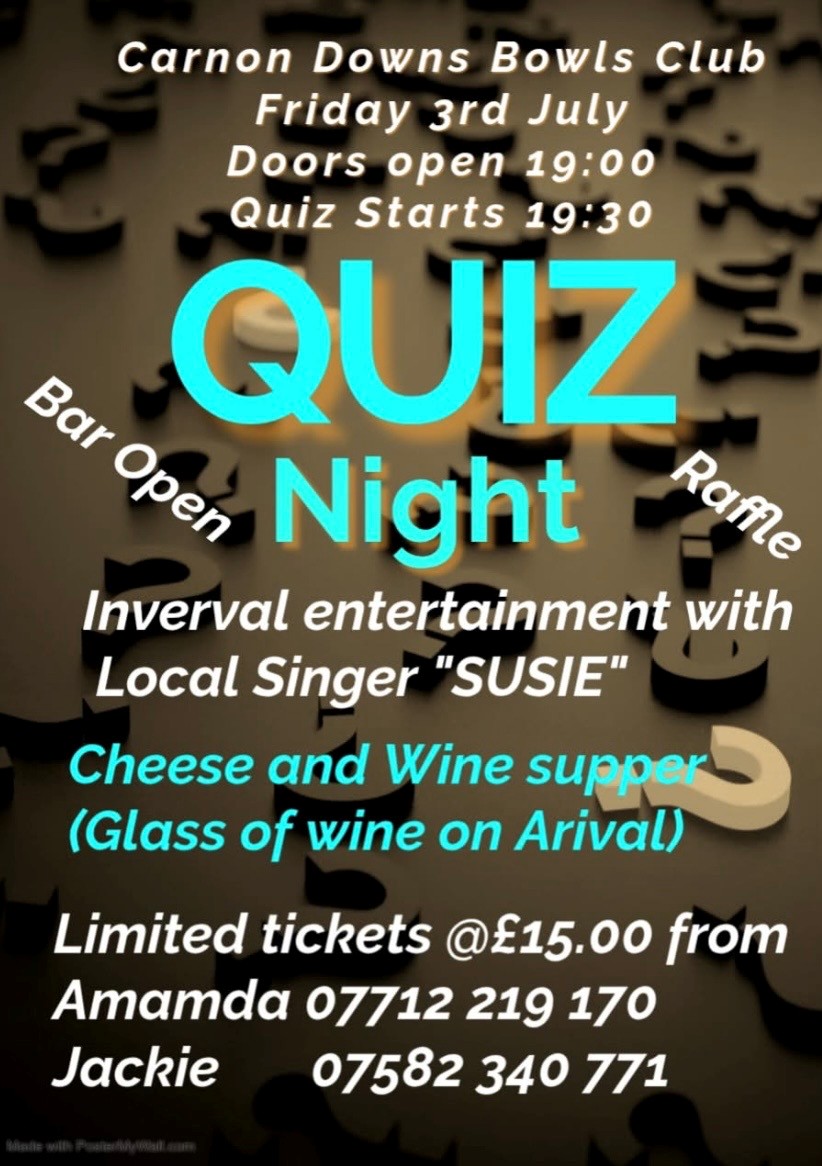 Quiz Night - Carnon Downs Bowling Club